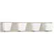Streaming 4 Light 30 inch Brushed Nickel Vanity Light Wall Light