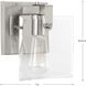 Glayse 1 Light 7 inch Brushed Nickel Bath Vanity Wall Light, Design Series