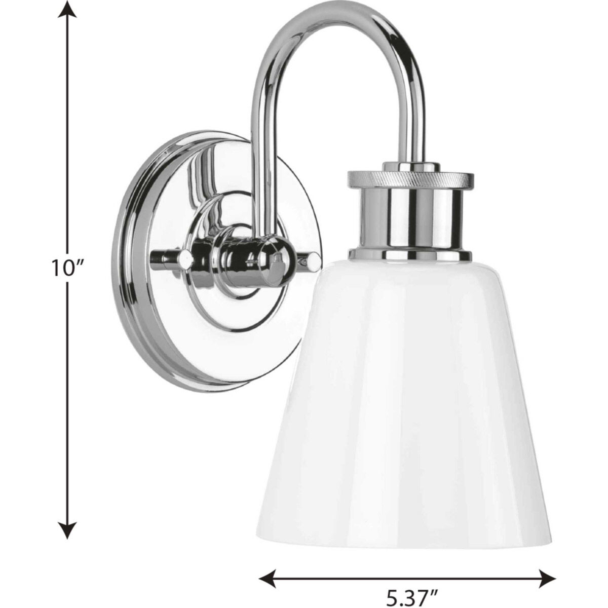 Ashford 1 Light 5 inch Polished Chrome Bath Vanity Wall Light