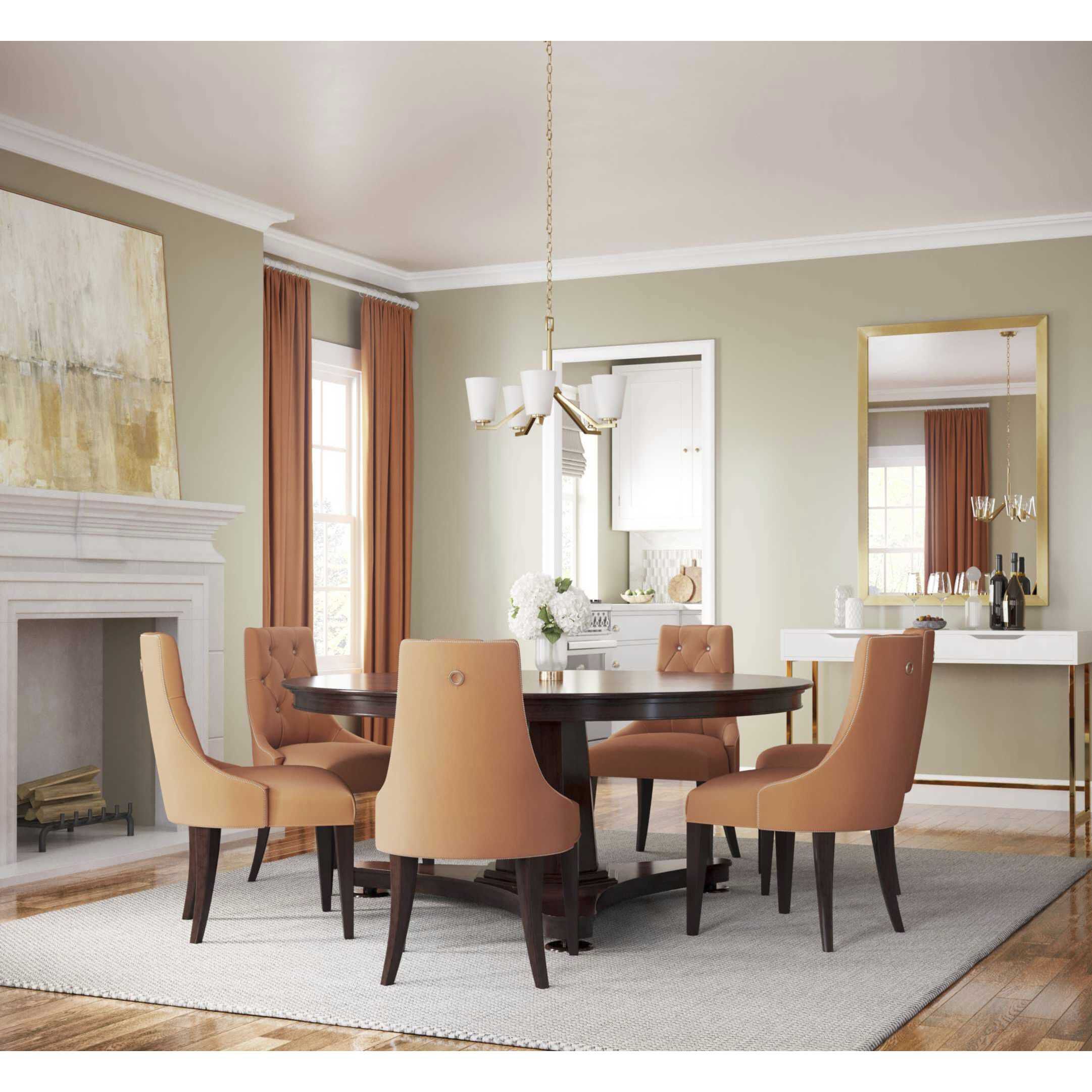 Vertex 5 Light 22.5 inch Brushed Gold Chandelier Ceiling Light