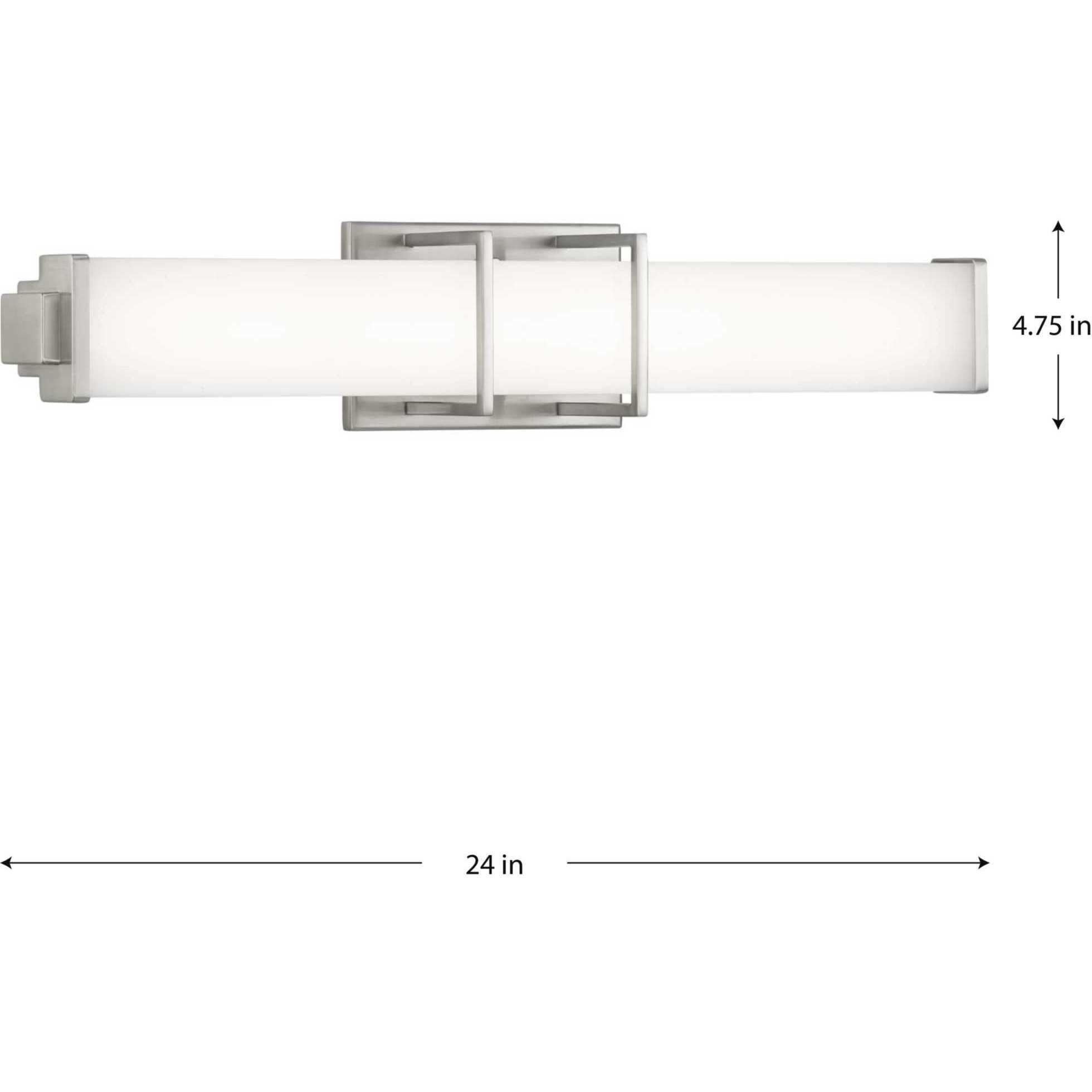 Phase 2.2 LED LED 24 inch Brushed Nickel Linear Bath Bar Wall Light, Progress LED