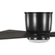 Bexar 54 inch Matte Black with Distressed Ebony/Matte Black Blades Ceiling Fan, Progress LED