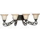 Le Jardin 4 Light 34 inch Espresso Bath Vanity Wall Light