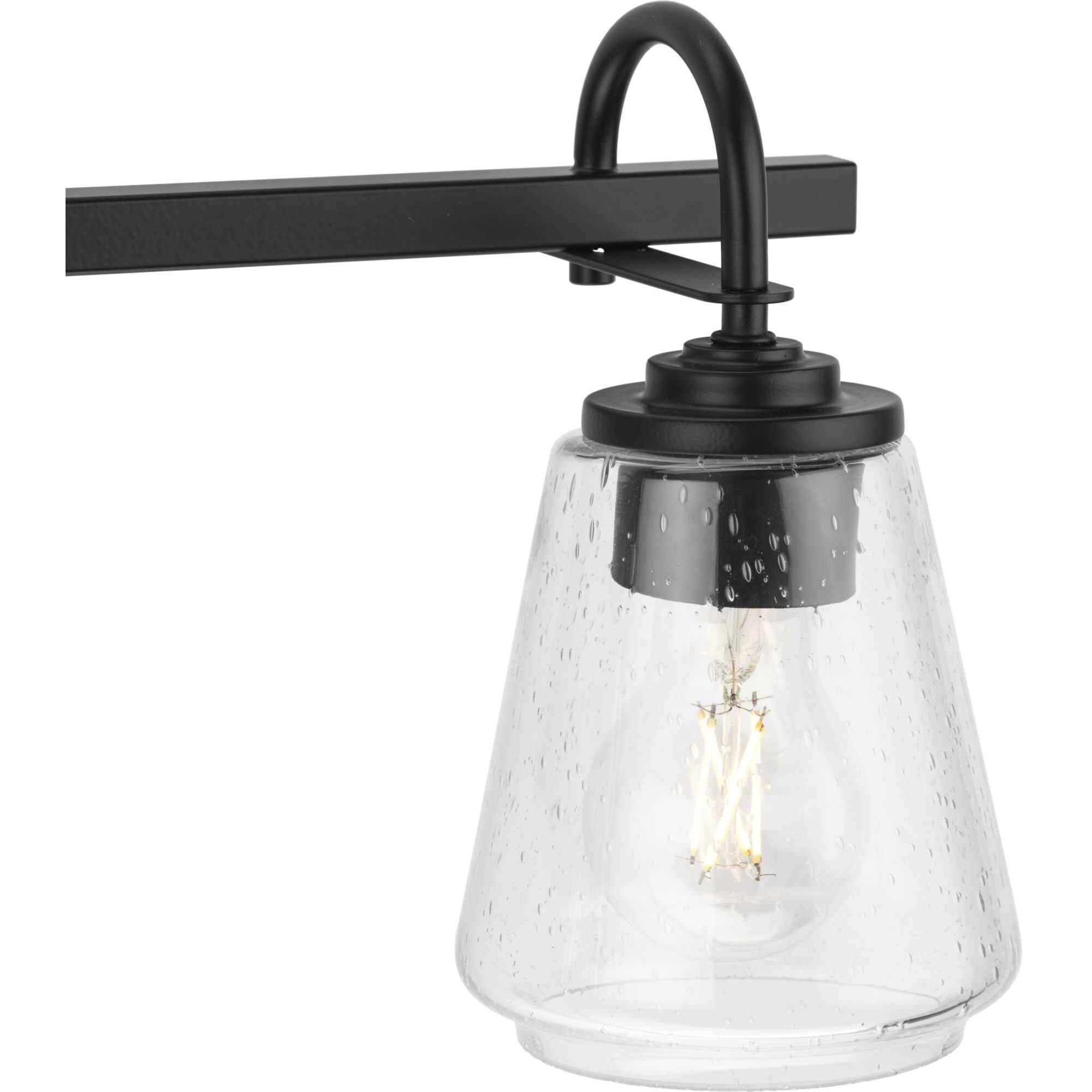 Martenne 3 Light 24 inch Matte Black Bathroom Vanity Light Wall Light