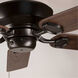 Caleb 68 inch Antique Bronze with Walnut Blades Ceiling Fan