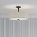 Inspire 3 Light 18 inch Antique Bronze Semi-Flush Mount Ceiling Light