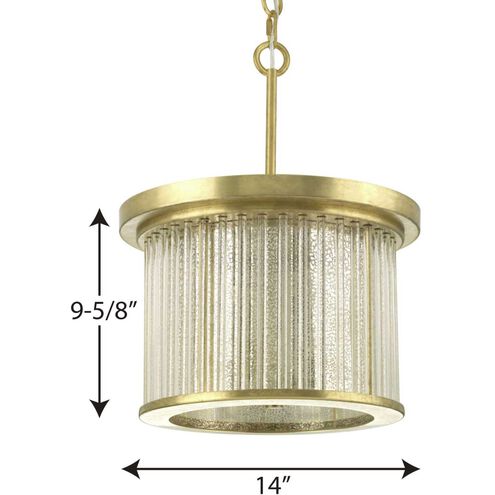 Point Dume™ Sequit Point 3 Light 14 inch Brushed Brass Semi-Flush Convertible Ceiling Light, Jeffrey Alan Marks, Design Series