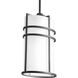 Format 1 Light 9 inch Black Outdoor Hanging Lantern