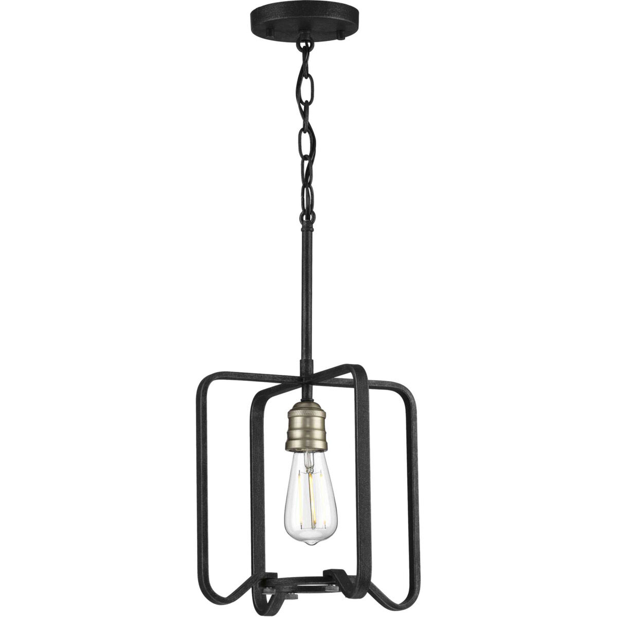 Foster 1 Light 11.25 inch Gilded Iron Mini-Pendant Ceiling Light