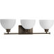 Legend 3 Light 25.25 inch Antique Bronze Bath Vanity Wall Light