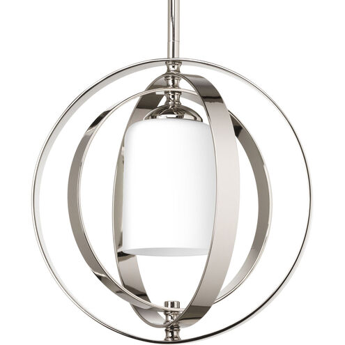 Equinox 1 Light 11 inch Polished Nickel Foyer Lantern Pendant Ceiling Light, Small