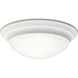 Alabaster Glass 1 Light 11.5 inch White Flush Mount Ceiling Light