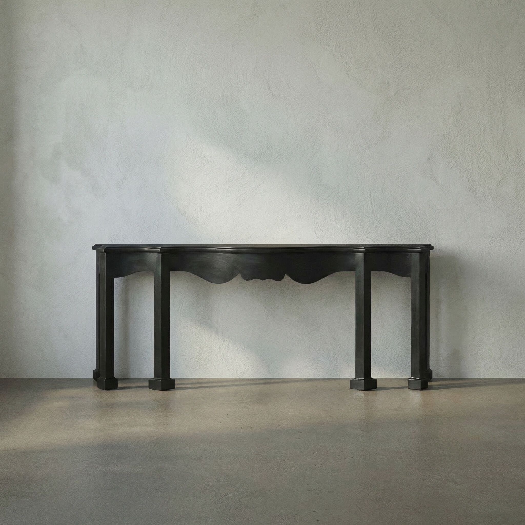 Estate 84 X 20 inch Hand Rubbed Black Console