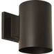 Cylinder Outdoor Wall Cylinder in Antique Bronze, Standard Lamping