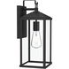 Cantley 1 Light 16 inch Matte Black Outdoor Wall Lantern