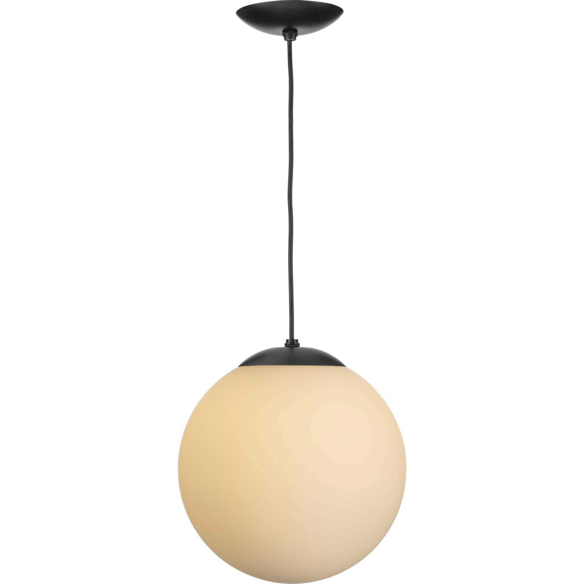 Atwell 1 Light 12 inch Matte Black Pendant Ceiling Light, Large