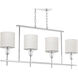 Status 4 Light Polished Chrome Island Chandelier Ceiling Light