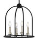 Seneca 4 Light 15 inch Matte Black Pendant Ceiling Light