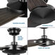 Spicer 54 inch Matte Black with Antique Black Blades Outdoor Ceiling Fan