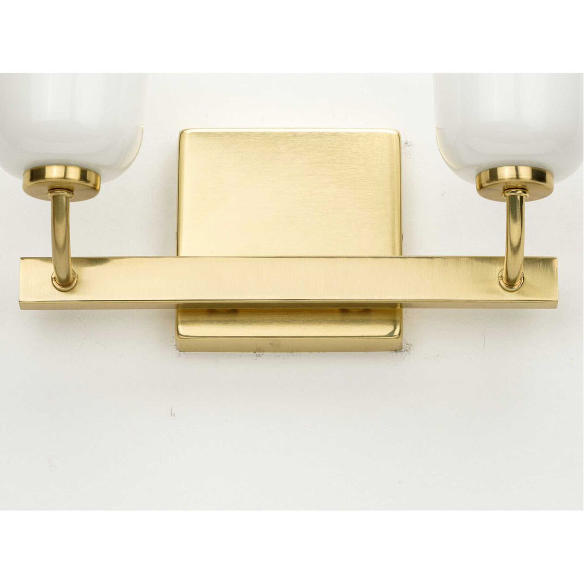 Moore 2 Light 12.5 inch Satin Brass Bath Vanity Wall Light