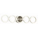Glo LED 24 inch Satin Nickel Bath Vanity Wall Light