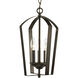 Gather 3 Light 10 inch Antique Bronze Foyer Pendant Ceiling Light