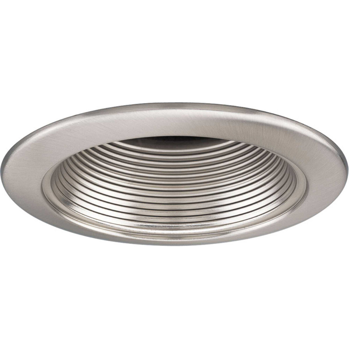 Recessed Lighting PAR16 Brushed Nickel Recessed Step Baffle Trim