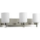 Orbitz 3 Light 21.75 inch Brushed Nickel Bath Vanity Wall Light