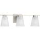Tanner 3 Light 22 inch Brushed Nickel Vanity Light Wall Light