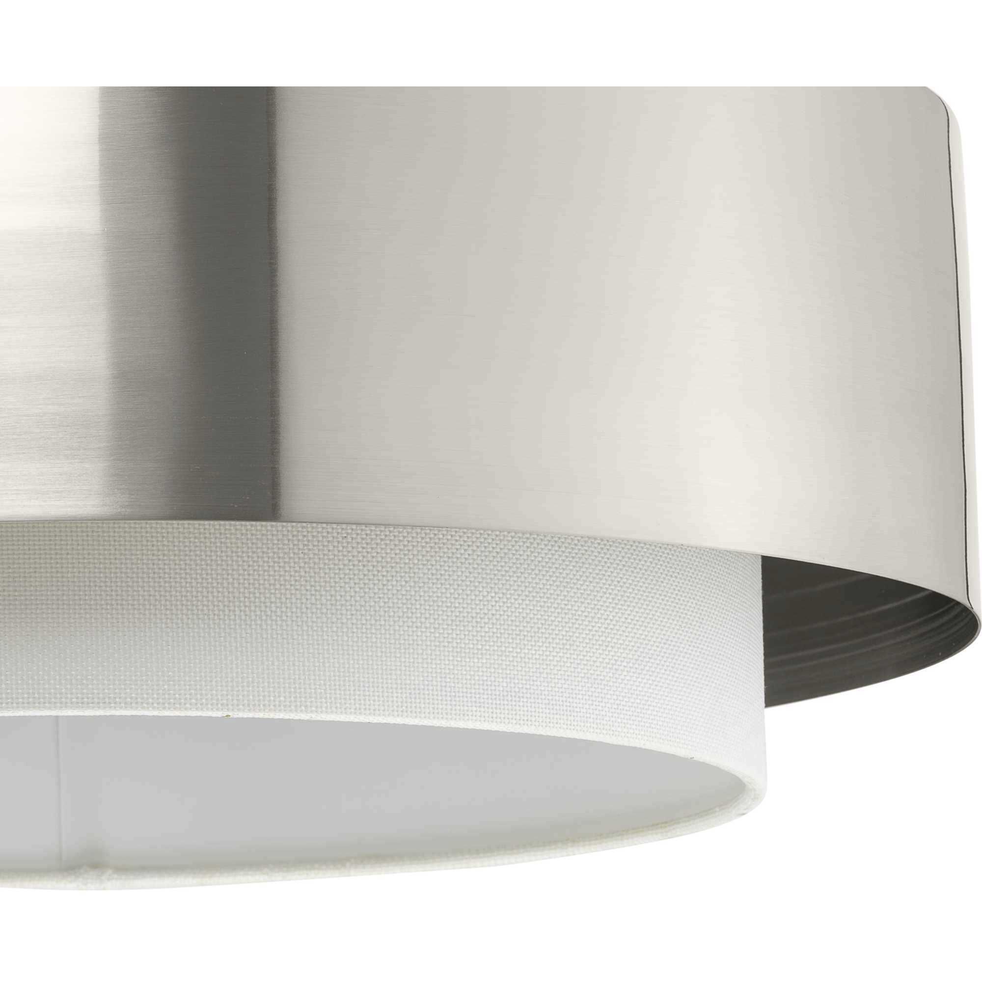 Silva 3 Light 22 inch Brushed Nickel Pendant Ceiling Light, Design Series
