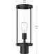 Kagen 1 Light 18 inch Matte Black Outdoor Post Light