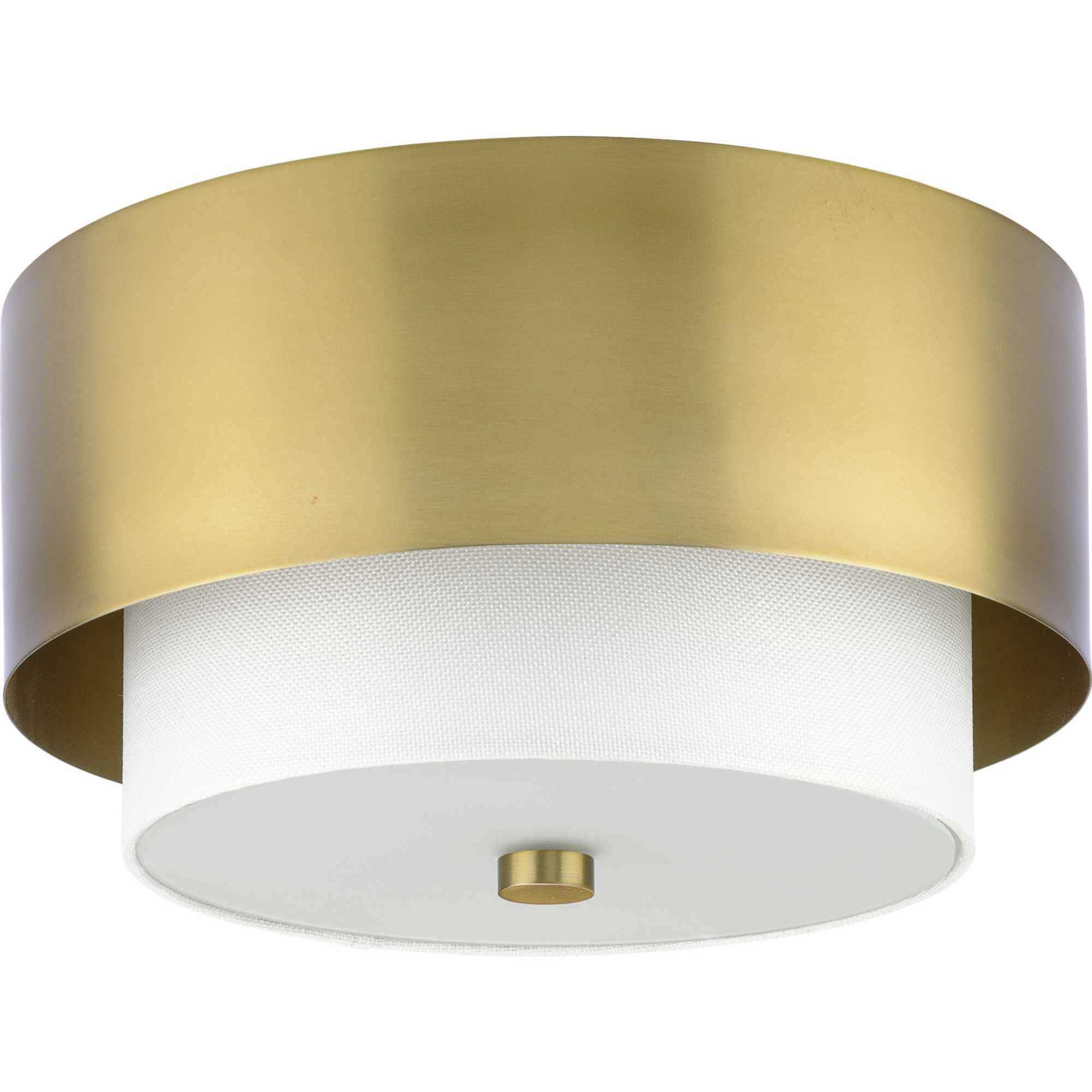 Silva 2 Light 14 inch Brushed Bronze Flush Mount Ceiling Light, Design Series