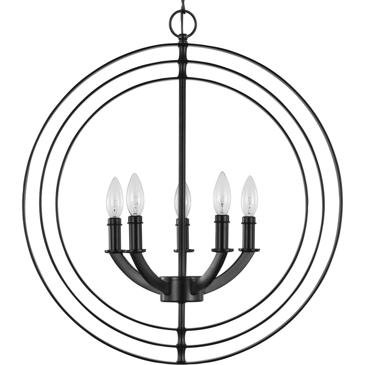 Equinox 5 Light 22 inch Matte Black Pendant Ceiling Light