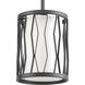 Wemberly 1 Light 6 inch Graphite Mini-Pendant Ceiling Light, Design Series
