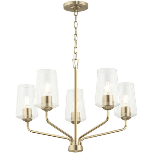 Celino 5 Light 26 inch Champagne Bronze Chandelier Ceiling Light