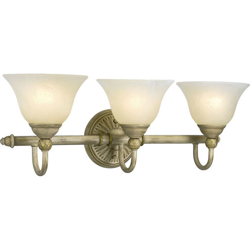 Savannah 3 Light 25 inch Seabrook Bath Vanity Wall Light