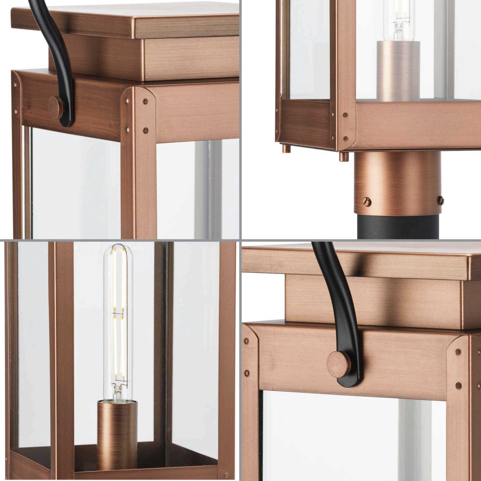 Union Square 1 Light 26 inch Antique Copper Post Lantern, Design Series