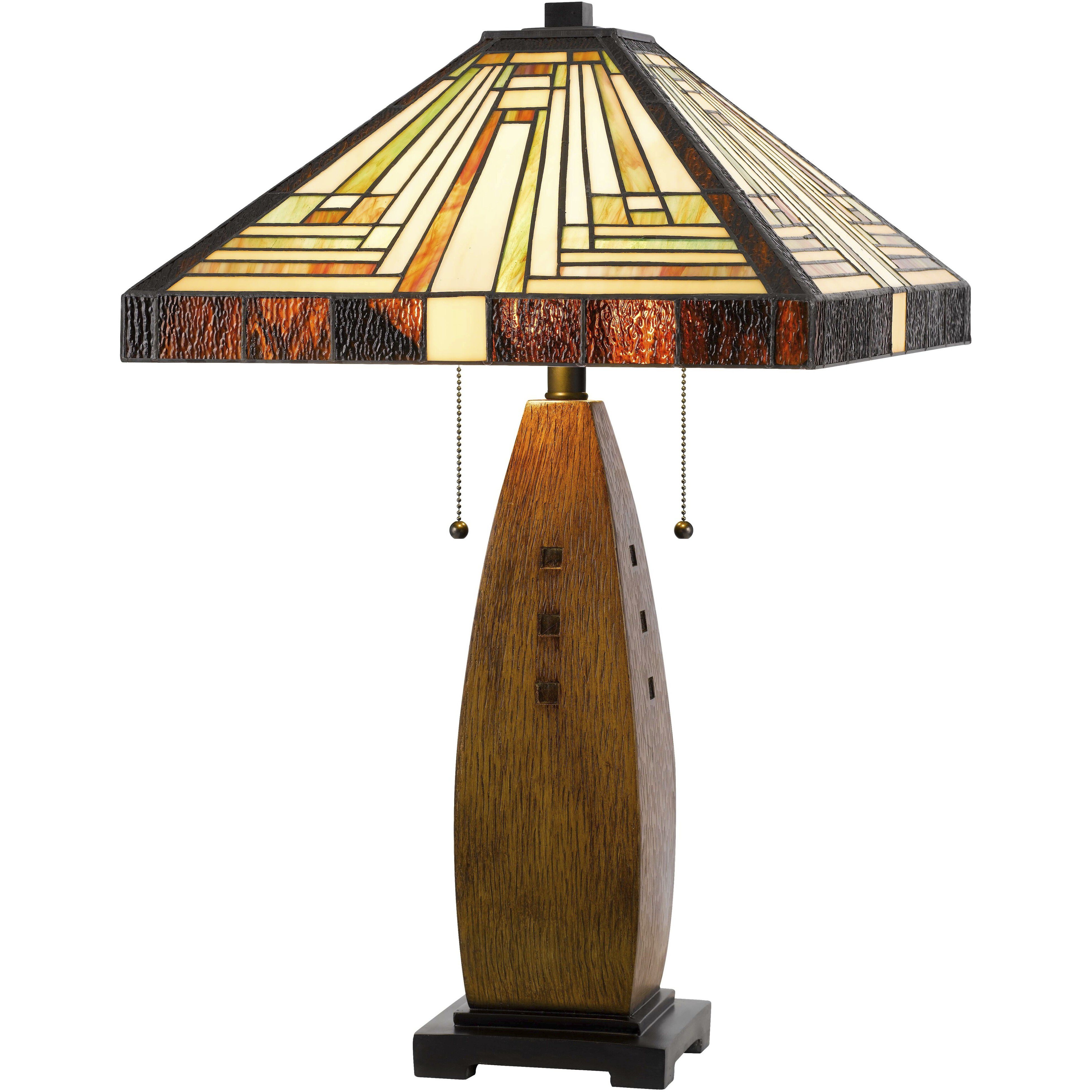 Tiffany 27 inch 60.00 watt Tiffany Table Lamp Portable Light