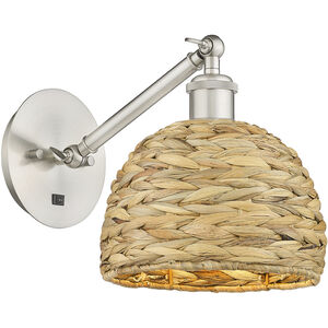 Woven Rattan 1 Light 8.00 inch Wall Sconce
