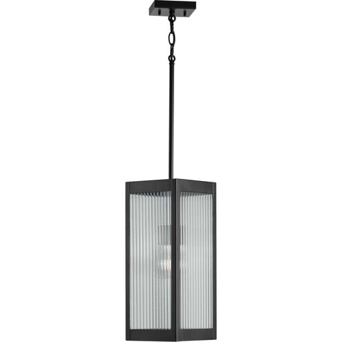 Felton 1 Light 7 inch Matte Black Outdoor Hanging Lantern