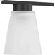 Tanner 3 Light 22 inch Matte Black Vanity Light Wall Light