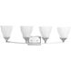 Callison 4 Light 33.13 inch Polished Chrome Bath Vanity Wall Light