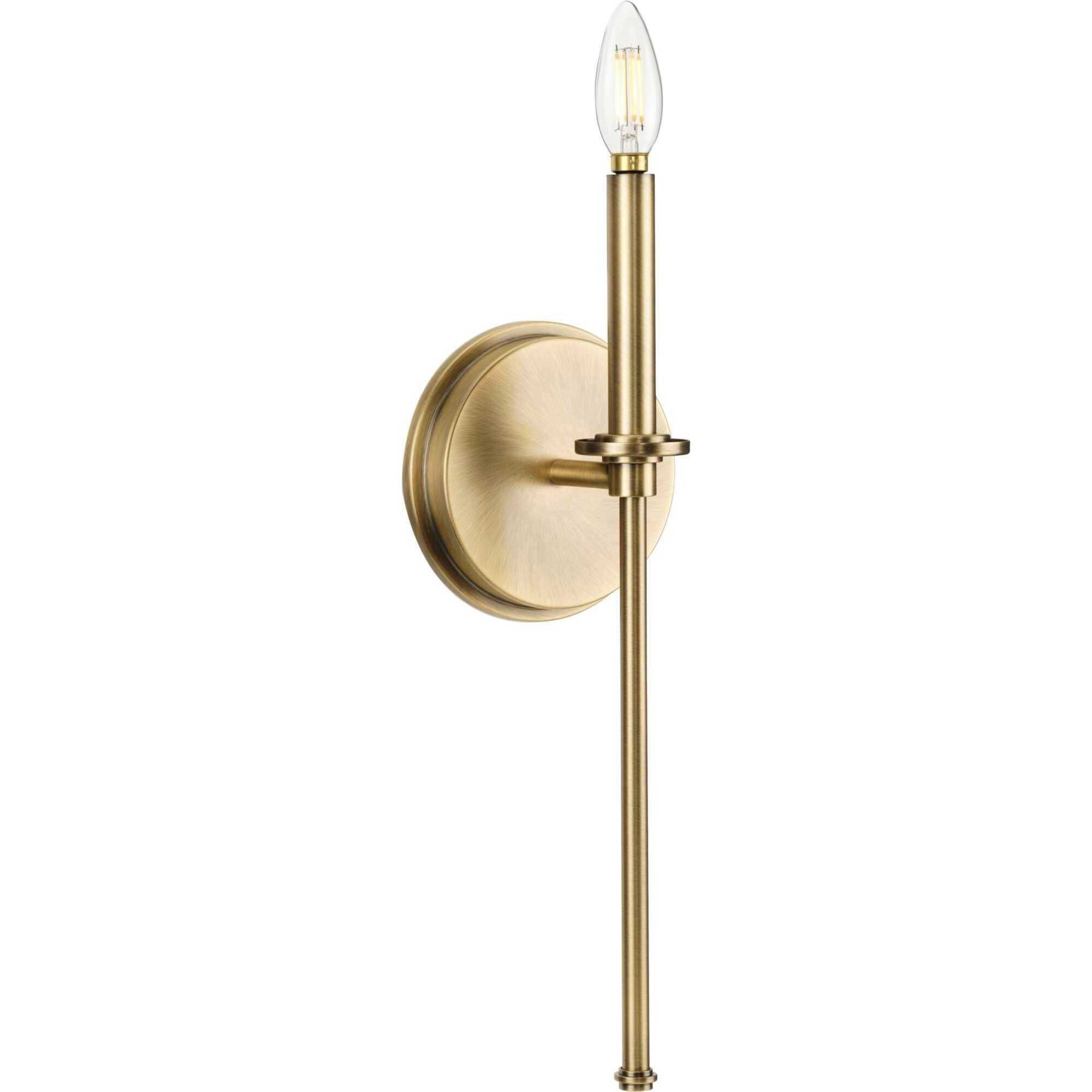 Elara 1 Light 4 inch Vintage Brass Wall Bracket Wall Light