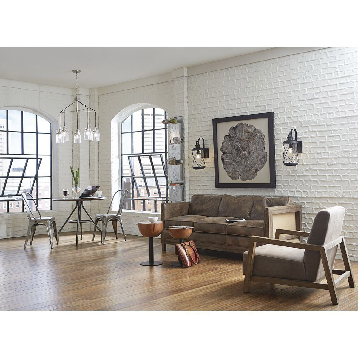 Calhoun 5 Light 28.63 inch Brushed Nickel Chandelier Ceiling Light