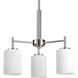 Replay 3 Light 17 inch Polished Nickel Chandelier Ceiling Light