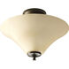 Janos 2 Light 13.38 inch Antique Bronze Semi-Flush Mount Ceiling Light