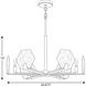 Rae 6 Light 26.88 inch Brushed Bronze Chandelier Ceiling Light, Design Series