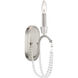 Stratham 1 Light 4.5 inch Brushed Nickel Wall Bracket Wall Light, Design Series
