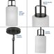League 1 Light 5 inch Matte Black Mini Pendant Ceiling Light