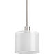 Invite 1 Light 7 inch Brushed Nickel Mini-Pendant Ceiling Light